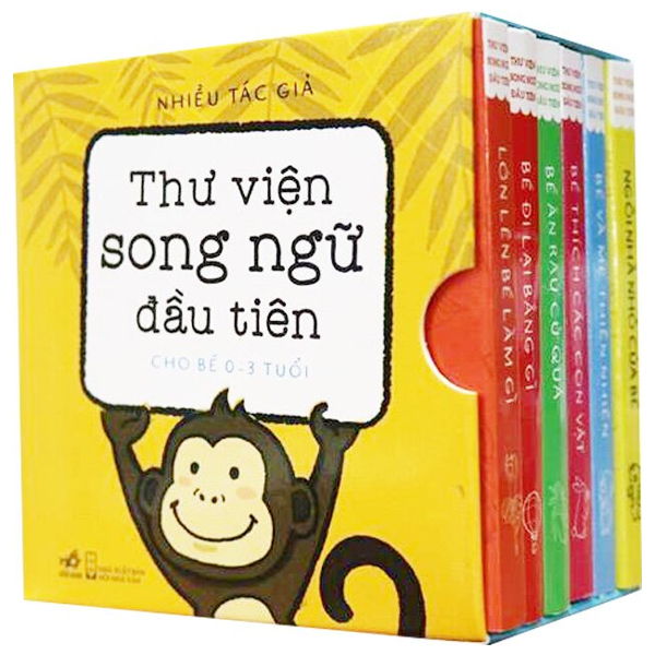 Boxset Thư Viện Song Ngữ Đầu Tiên - Cho Bé 0-3 Tuổi (Hộp 6 Cuốn) (Tái Bản 2025)