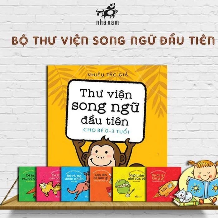 Boxset Thư Viện Song Ngữ Đầu Tiên - Cho Bé 0-3 Tuổi (Hộp 6 Cuốn) (Tái Bản 2025)