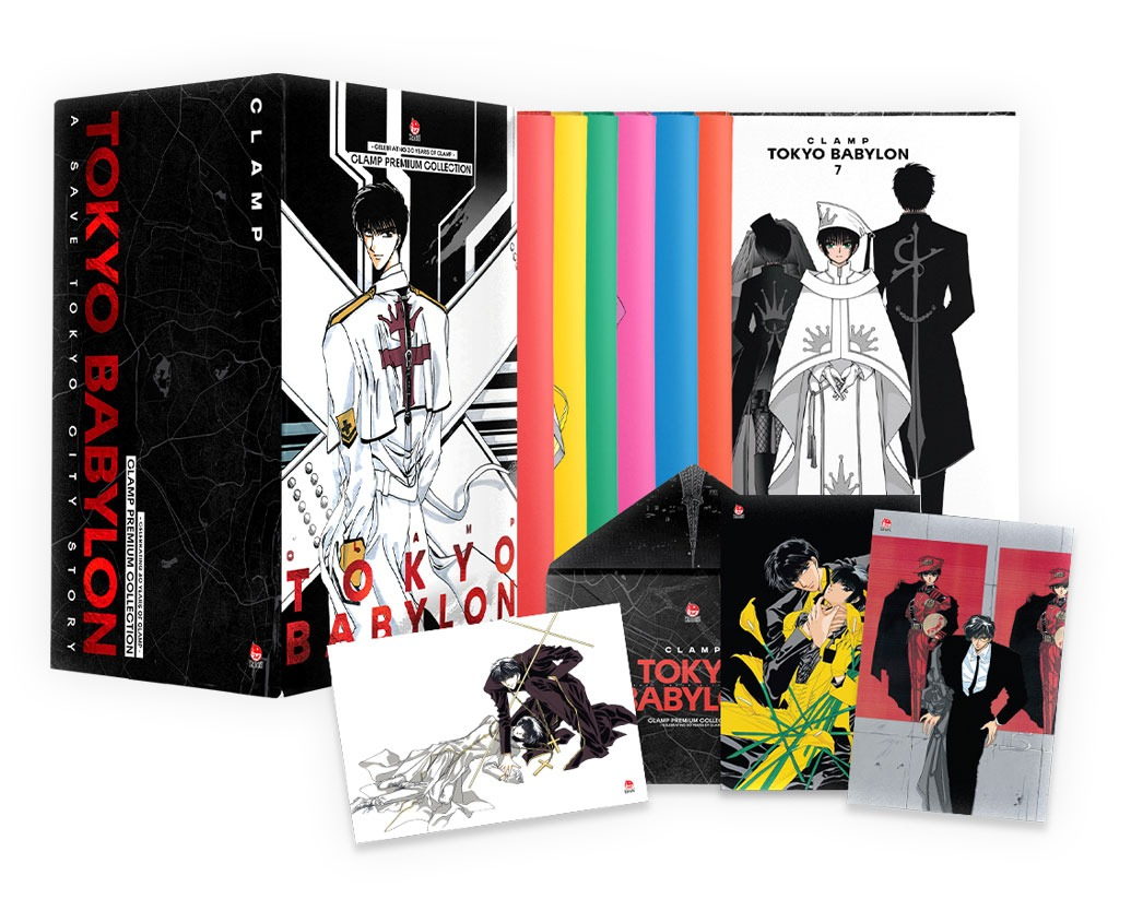 boxset tokyo babylon (hộp 7 tập) - tặng kèm set 3 postcard + phong bì