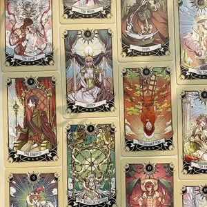 boxset việt hoá - mystical manga tarot (bộ bài và sách hướng dẫn)