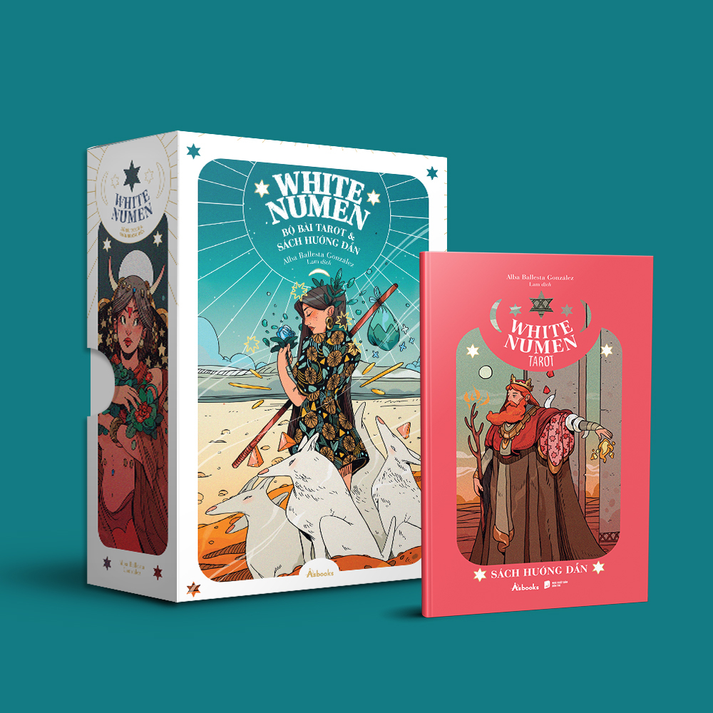 boxset white numen tarot (bộ bài + sách hướng dẫn)