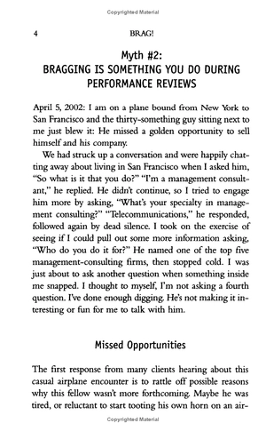 brag!: the art of tooting your own horn without blowing it