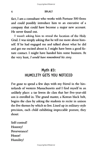 brag!: the art of tooting your own horn without blowing it