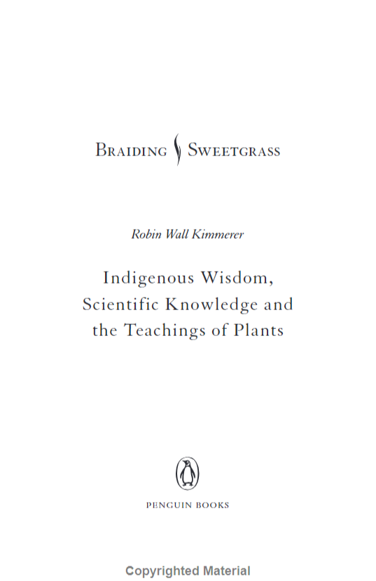 Braiding Sweetgrass