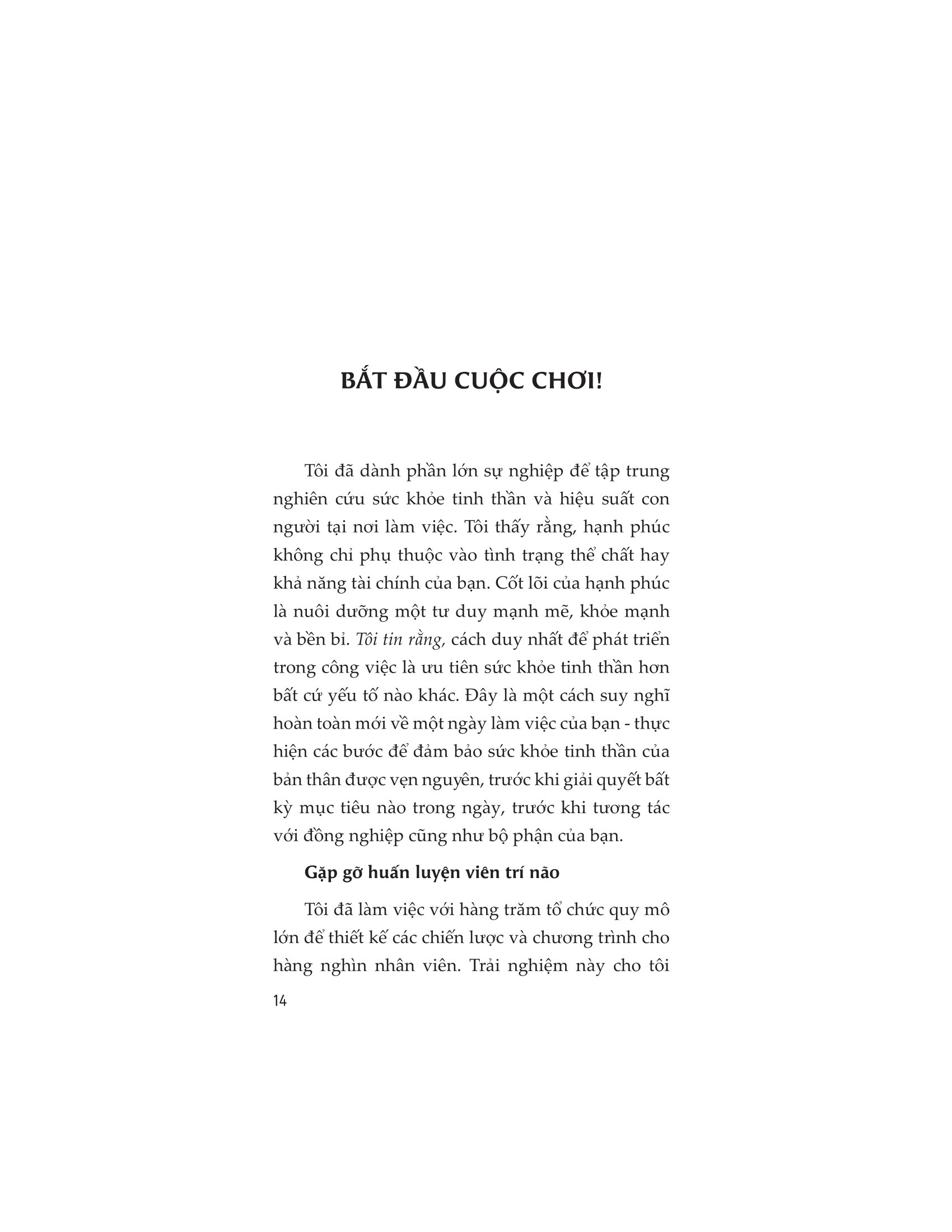 brain on! - rèn luyện tâm trí trong công việc