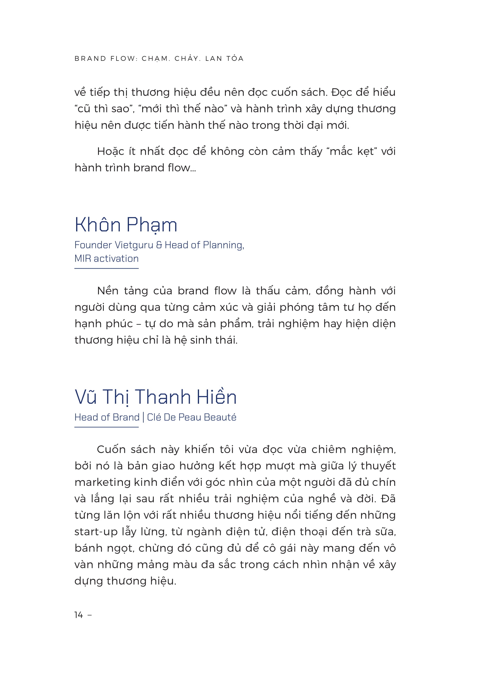 Brand Flow - Cham. Chay. Lan Toa - Tu Duy Cua Nuoc Trong Xay Dung Thuong Hieu