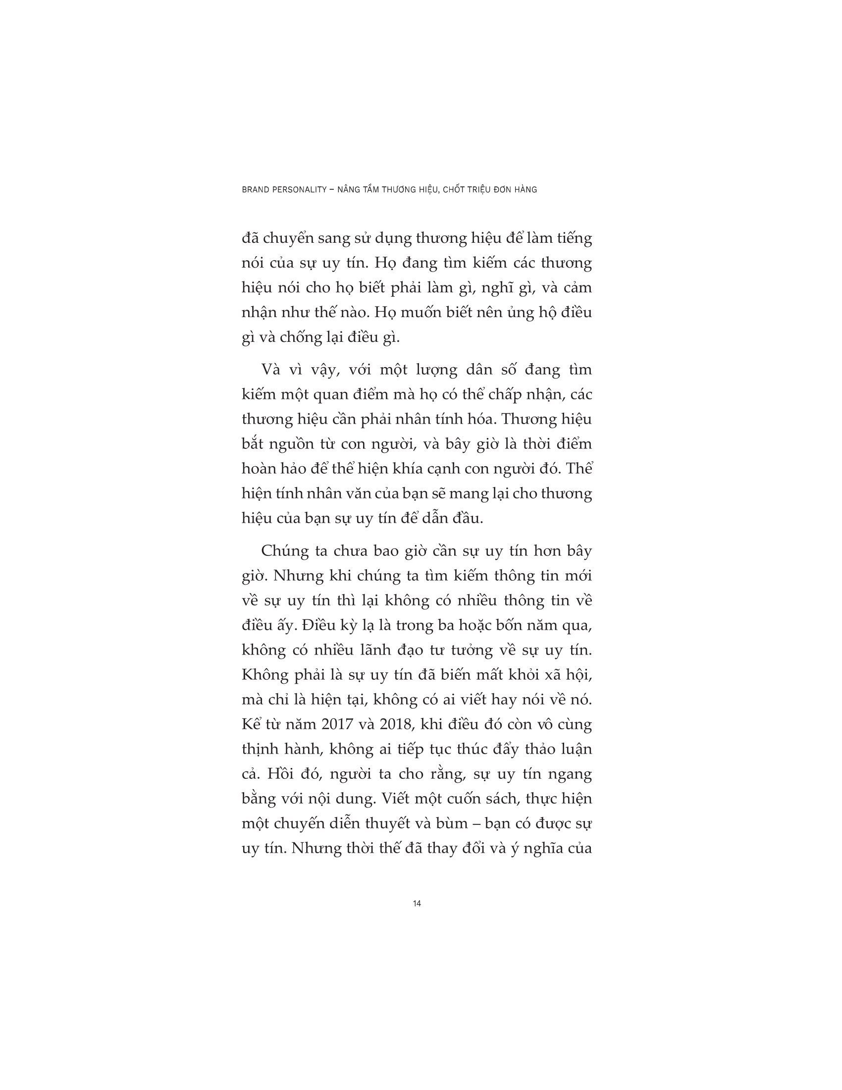 brand personality - nâng tầm thương hiệu, chốt triệu đơn hàng