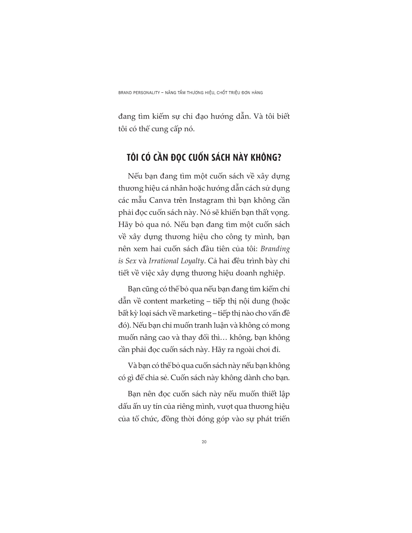 brand personality - nâng tầm thương hiệu, chốt triệu đơn hàng