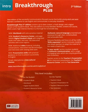 breakthrough plus 2nd edition intro level workbook pack