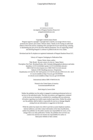 breath: the new science of a lost art