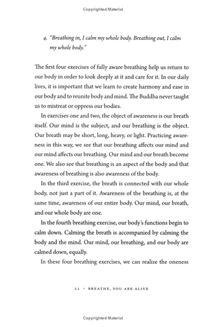 breathe, you are alive!