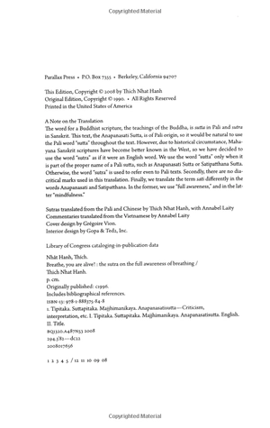 breathe, you are alive!