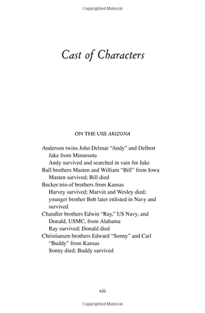 brothers down: pearl harbor and the fate of the many brothers aboard the uss arizona