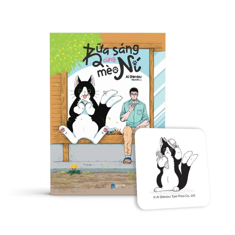 bữa sáng cùng mèo ní - bản đặc biệt - tặng kèm lót ly giấy + huy hiệu