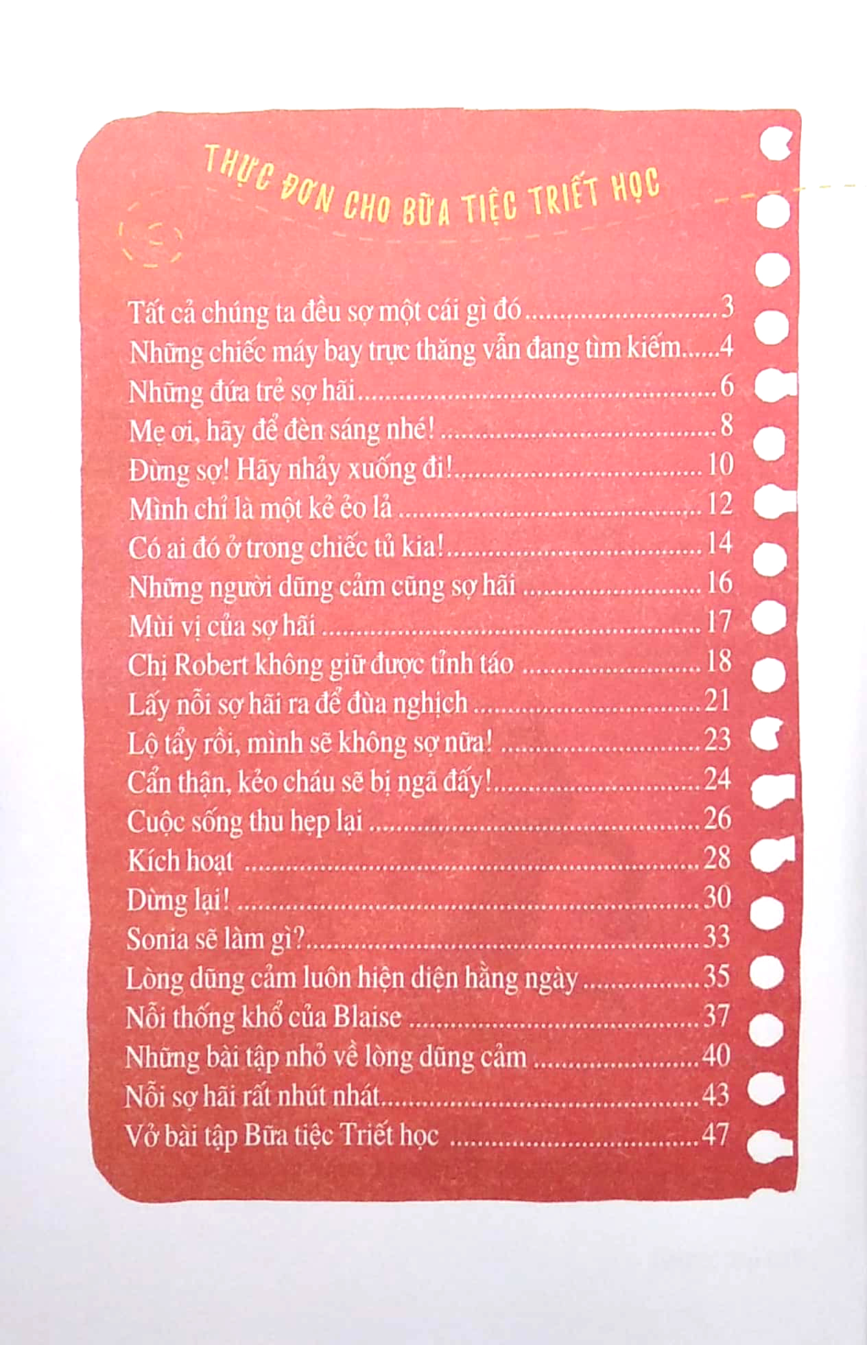 bữa tiệc triết học - triết học ứng dụng cho mọi lứa tuổi - dũng cảm và sợ hãi