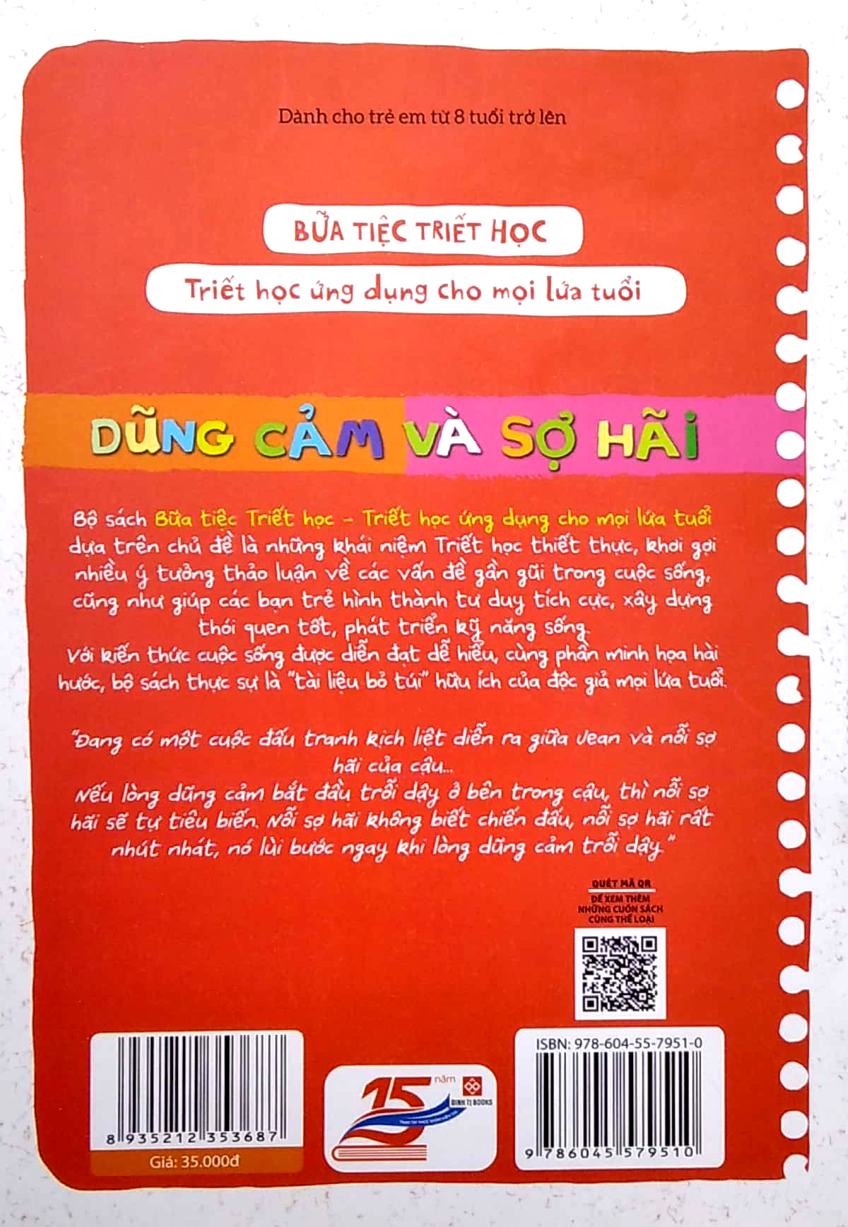 bữa tiệc triết học - triết học ứng dụng cho mọi lứa tuổi - dũng cảm và sợ hãi