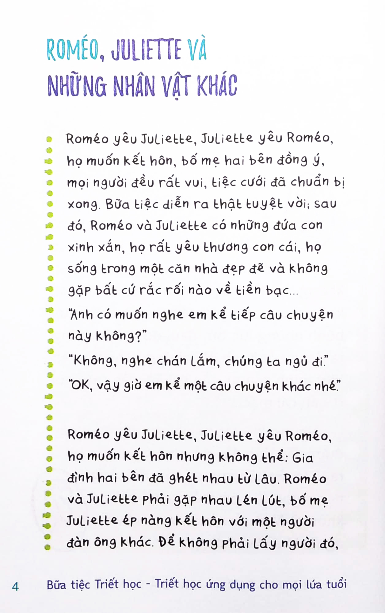 bữa tiệc triết học - triết học ứng dụng cho mọi lứa tuổi - hạnh phúc và bất hạnh