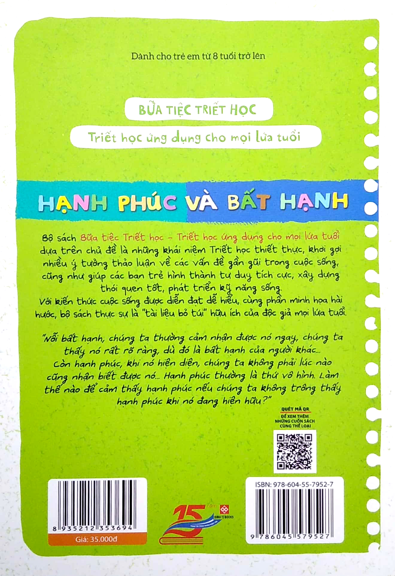 bữa tiệc triết học - triết học ứng dụng cho mọi lứa tuổi - hạnh phúc và bất hạnh