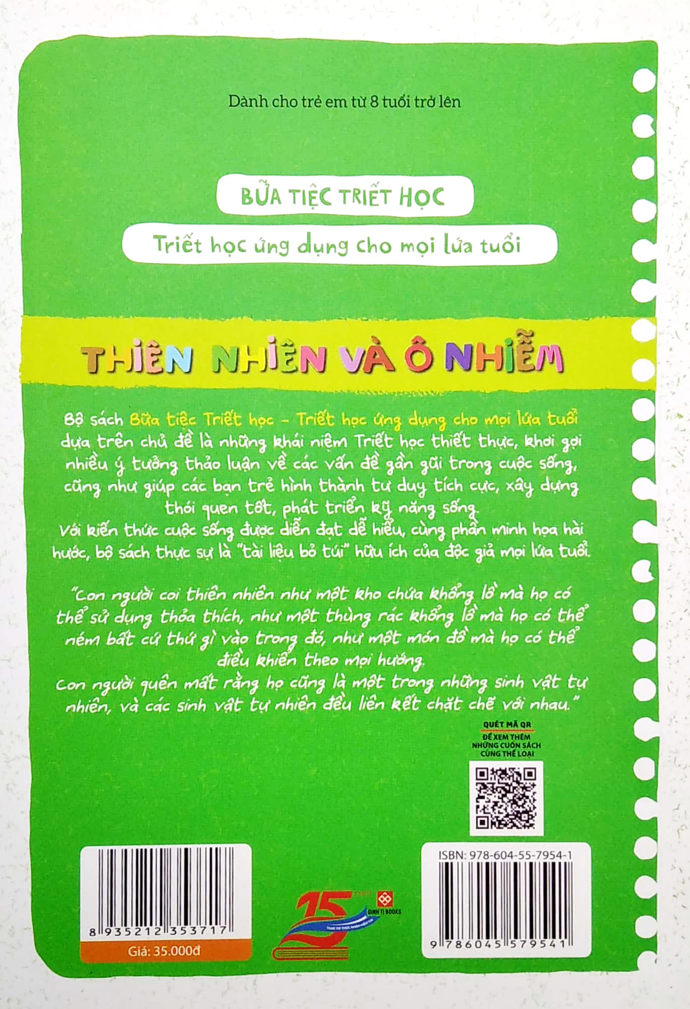 bữa tiệc triết học - triết học ứng dụng cho mọi lứa tuổi - thiên nhiên và ô nhiễm