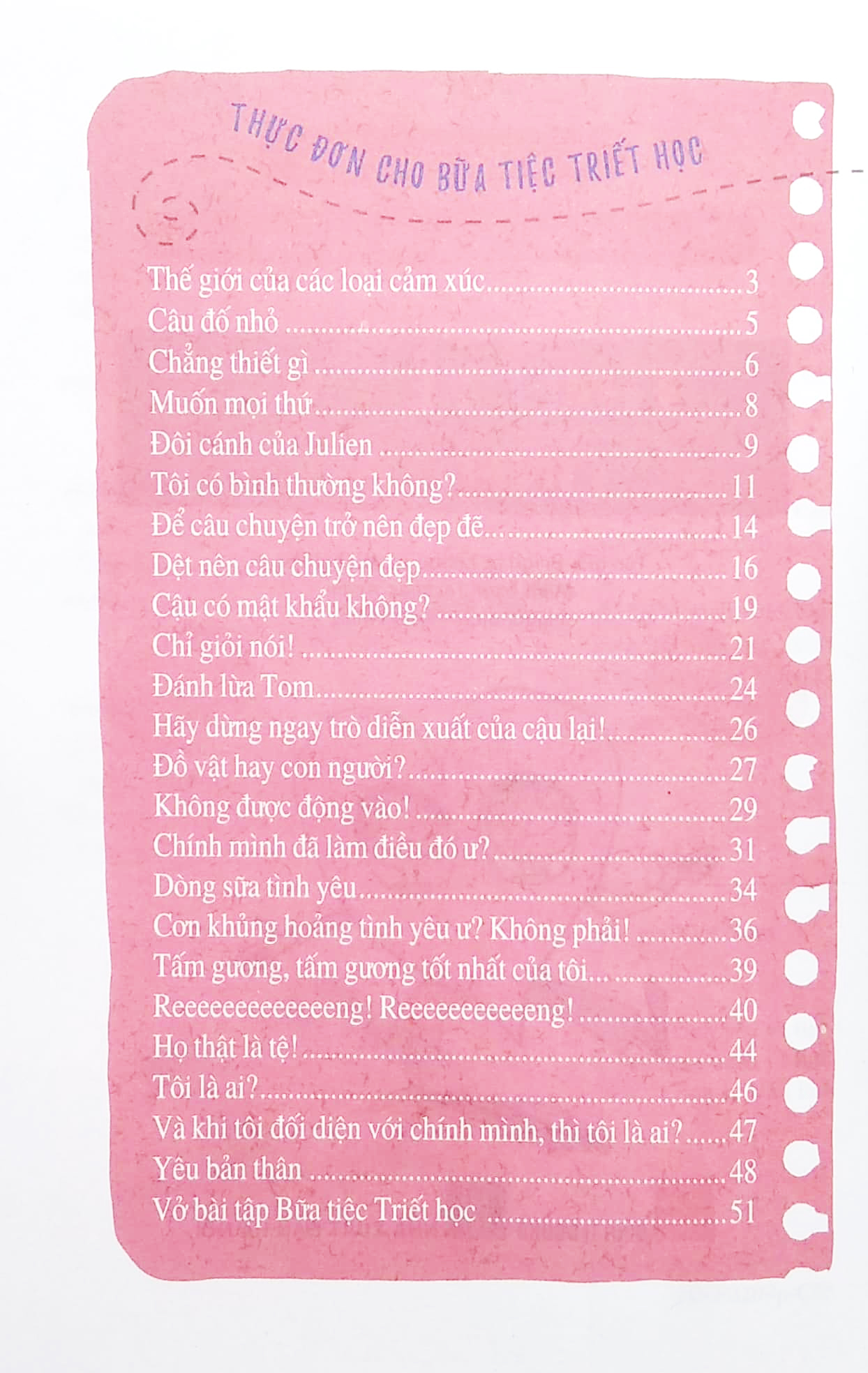 bữa tiệc triết học - triết học ứng dụng cho mọi lứa tuổi - tình yêu và tình bạn