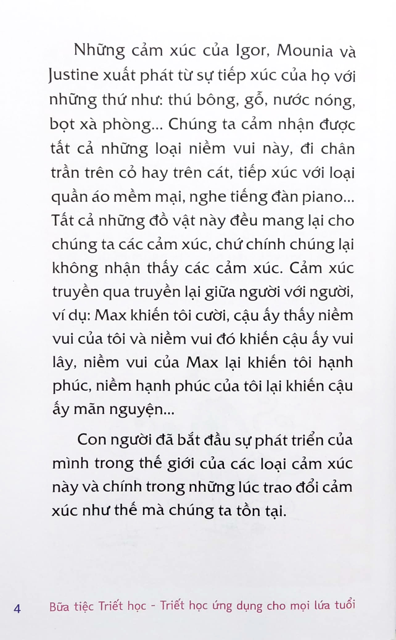 bữa tiệc triết học - triết học ứng dụng cho mọi lứa tuổi - tình yêu và tình bạn