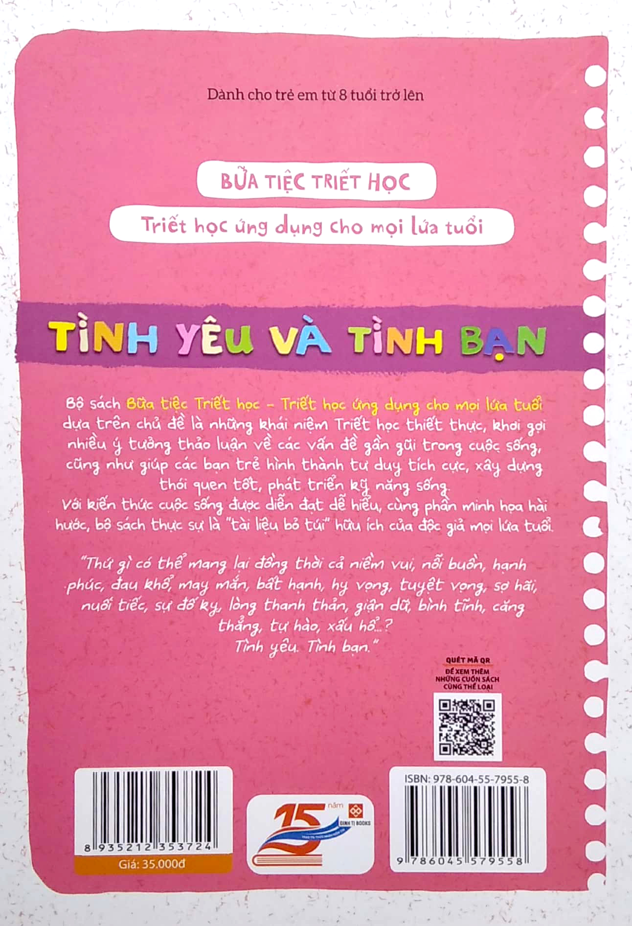 bữa tiệc triết học - triết học ứng dụng cho mọi lứa tuổi - tình yêu và tình bạn