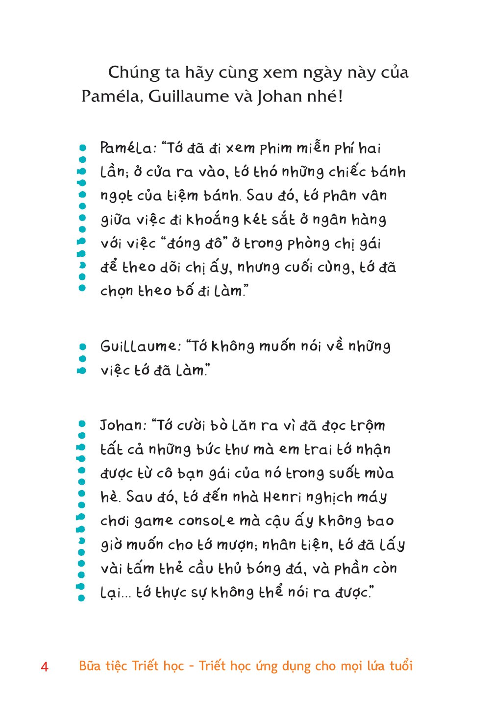 bữa tiệc triết học - triết học ứng dụng cho mọi lứa tuổi - tốt và xấu