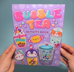 bubble tea - activity book with squishy