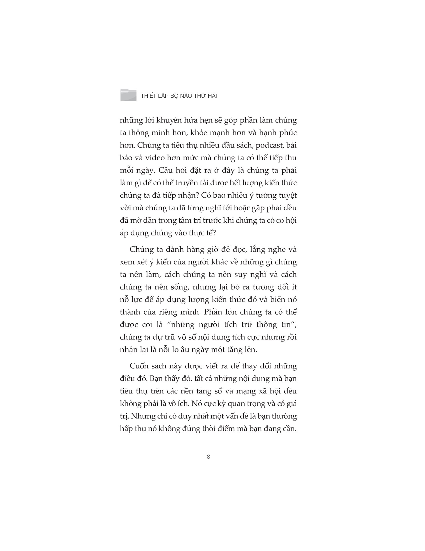 buiding a second brain - thiết lập bộ não thứ hai