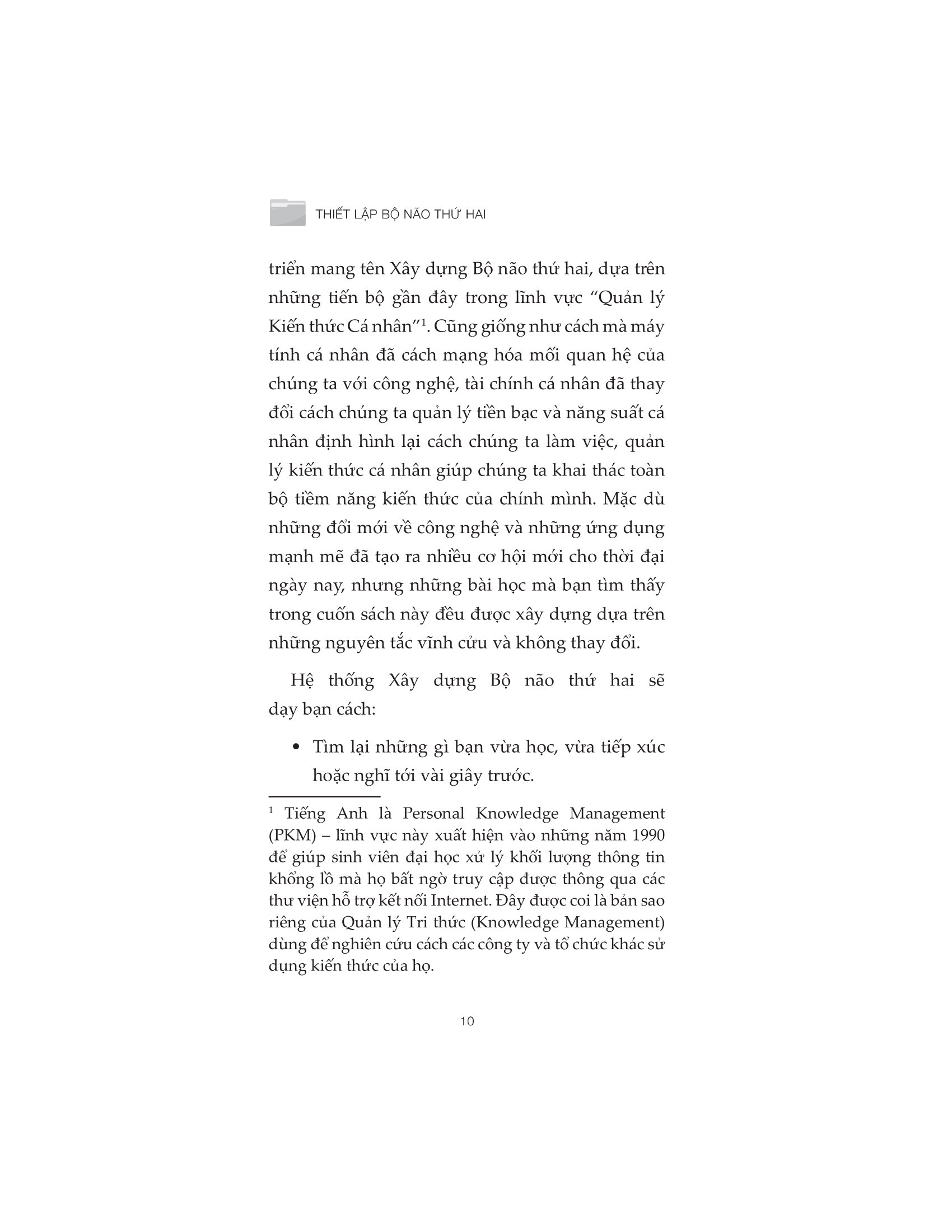 buiding a second brain - thiết lập bộ não thứ hai