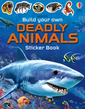 build your own deadly animals sticker book