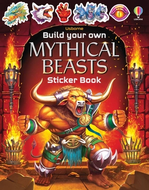 build your own mythical beasts sticker book