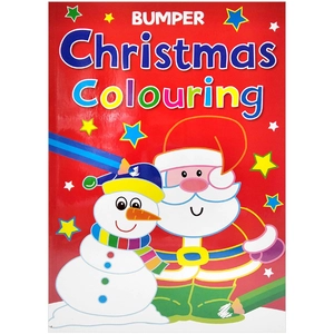 bumper christmas colouring: red