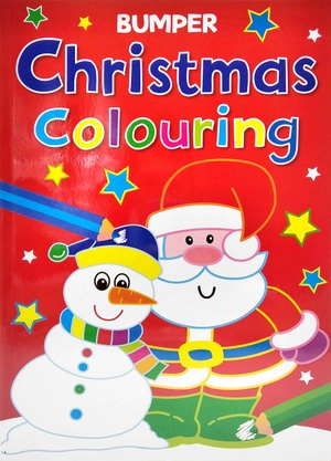 bumper christmas colouring: red