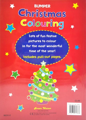 bumper christmas colouring: red