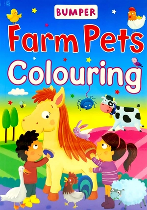 bumper farm pets colouring