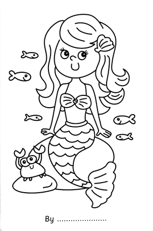 bumper mermaid colouring