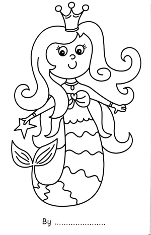 bumper mermaid colouring