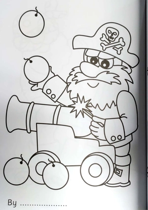bumper pirate colouring