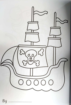 bumper pirate colouring