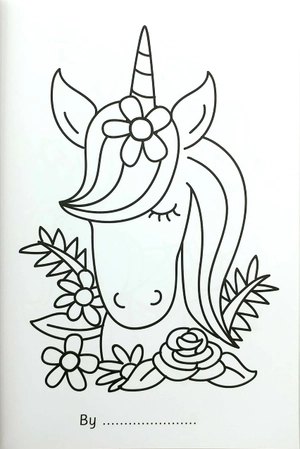 bumper unicorn colouring