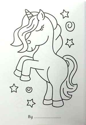bumper unicorn colouring