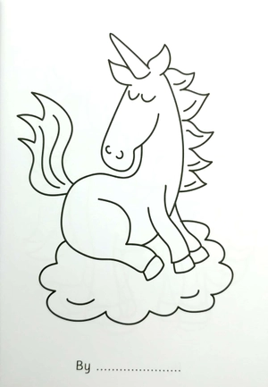 bumper unicorn colouring