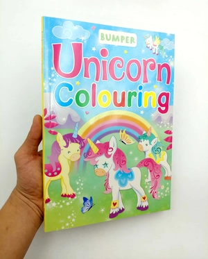 bumper unicorn colouring