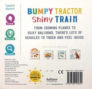 bumpy tractor, shiny train (first concepts carry t&f)