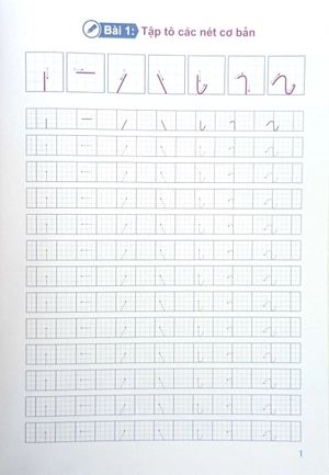 bước đầu học viết - tập tô chữ (dành cho bé từ 3-6 tuổi)