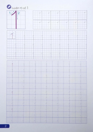 bước đầu học viết tập tô số và hình khối (dành cho bé từ 3 - 6 tuổi)