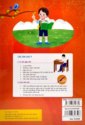 bước đầu học viết tập tô số và hình khối (dành cho bé từ 3 - 6 tuổi)