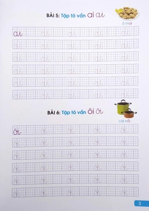 bước đầu học viết tập tô vần