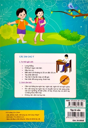 bước đầu học viết tập tô vần